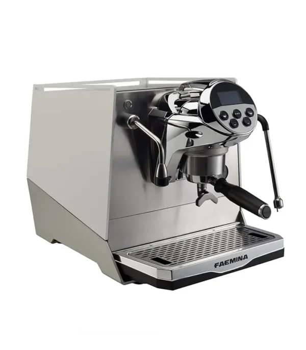 Faemina Glossy White Anodised Clear Grey