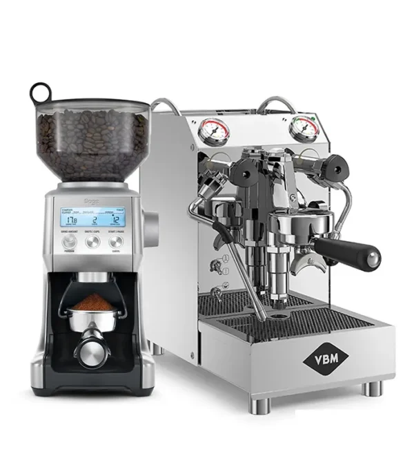 Vibiemme Domobar Junior 2B Stainless Steel & Sage the Smart Grinder Pro